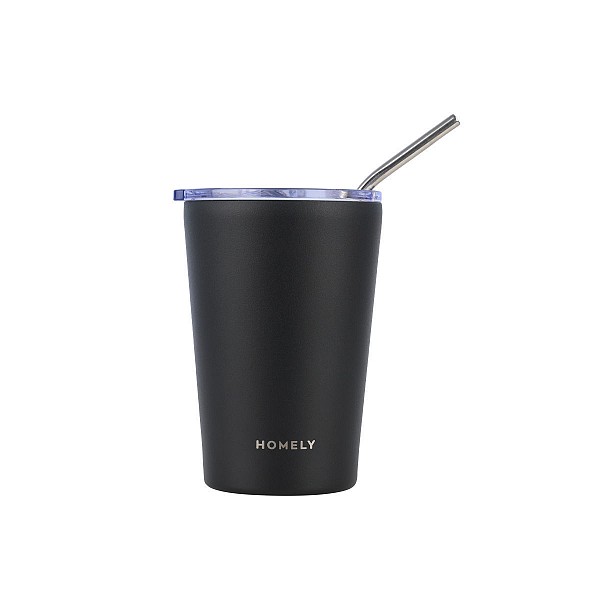 HOMELY ΘΕΡΜΟΣ MUG 400ml MIDNIGHT BLACK