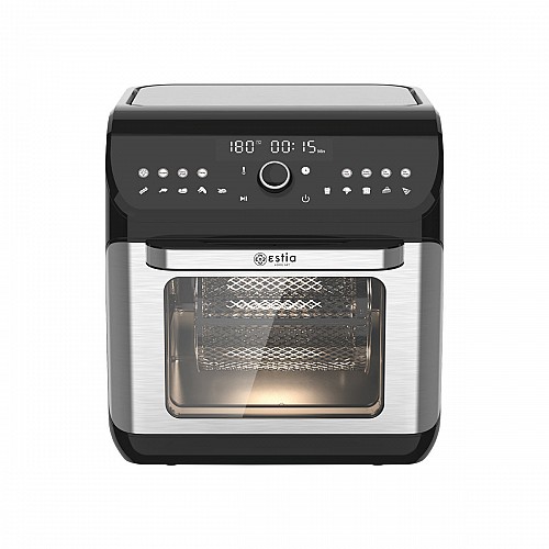 ESTIA ΦΡΙΤΕΖΑ ΑΕΡΟΣ - ΦΟΥΡΝΑΚΙ FLEXI CHEF 1500W 12lt ΜΕ 10 ΠΡΟΡΥΘΜΙΣΜΕΝΑ ΠΡΟΓΡΑΜΜΑΤΑ