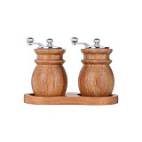 ESTIA ΜΥΛΟΙ ΓΙΑ ΑΛΑΤΙ/ΠΙΠΕΡΙ ALLURE ΞΥΛΙΝΟΙ ΣΕΤ 2 ΤΕΜ. ΜΕ ΒΑΣΗ