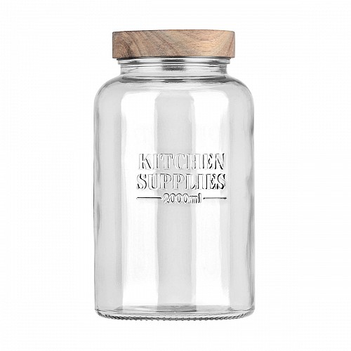 ESTIA ΔΟΧΕΙΟ ΑΠΟΘΗΚΕΥΣΗΣ ALLURE ΓΥΑΛΙΝΟ 2000ml 12x12x21.6cm