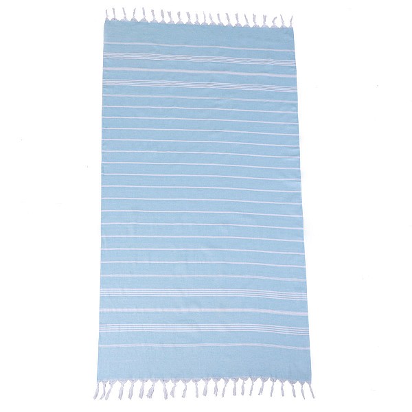 ESTIA ΠΕΤΣΕΤΑ ΘΑΛΑΣΣΗΣ AZURE STRIPES ΒΑΜΒΑΚΕΡΗ 80x170cm ΓΑΛΑΖΙΟ