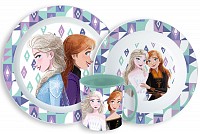 Disney Frozen Ice Magic dinner set, microwave plastic set with 350 ml mug