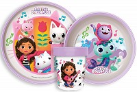 Gabbys Dollhouse non-slip dining set, micro plastic set