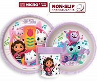 Gabbys Dollhouse non-slip dining set, micro plastic set