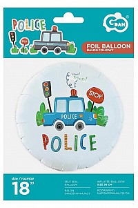 Police Beep foil balloon 46 cm