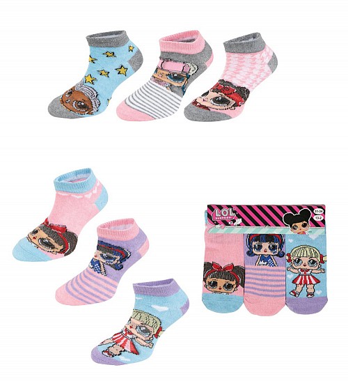 LOL Surprise kids' ankle socks 23-34