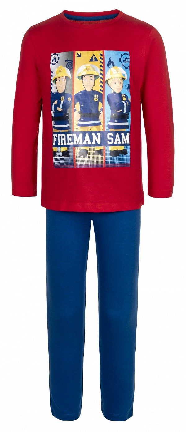 Fireman Sam childrens long pajamas 98-128 cm