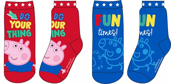 Peppa Pig Fun Times childrens socks 23-34