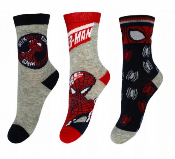 Spiderman childrens socks 23-34