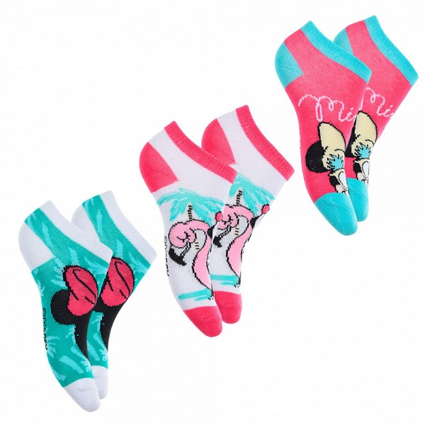 Disney Minnie  Party kids no-show socks 23-34