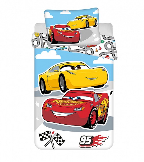 Disney Cars Road  children's bedding cover 100×135cm, 40×60 cm