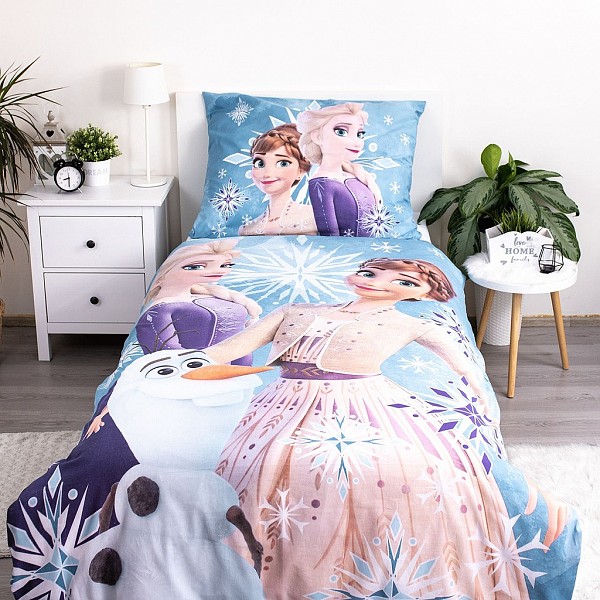 Disney Frozen White Snowflake childrens bedding 100×135 cm, 40×60 cm