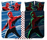 Spiderman glow-in-the-dark children's nursery bedding set 100x135cm, 40x60cm
