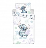 Disney Lilo and Stitch Ohana White bedding cover 140×200cm, 70×90 cm
