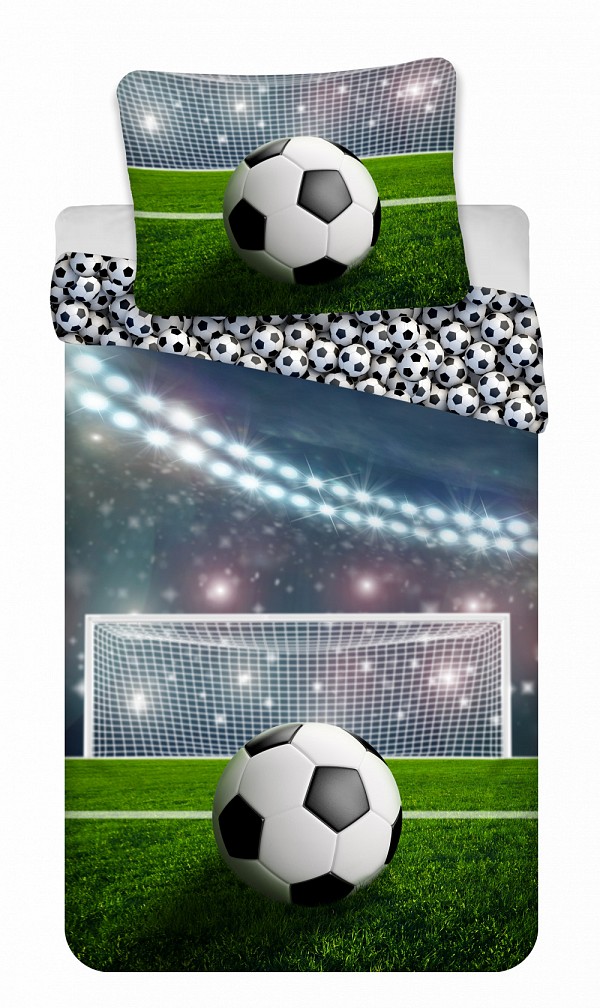 Football childrens bedding cover 100x135cm, 40x60 cm