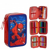 Spiderman Web 3-tier filled pencil case