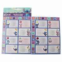 Disney Lilo and Stitch Aliens notebook label with stickers, 16 pcs