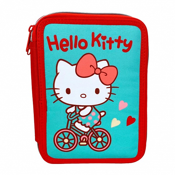Hello Kitty Sweetheart 2-level filled pencil case
