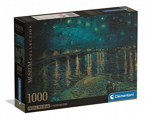 Art Starry Night Over the Rhône 1000-piece Compact puzzle Clementoni CMC37095