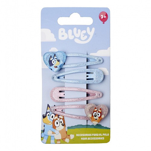 Bluey Heart hair clip set 4 pcs