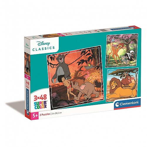 Disney Classics Timeless 3x48 pcs puzzle Clementoni  CMC25299