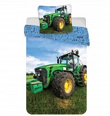 Tractor Green Field, bedding cover 140×200cm, 70×90 cm