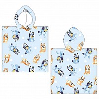 Bluey beach towel poncho 50x115 cm