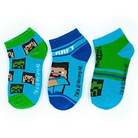 Minecraft childrens ankle socks 23-38