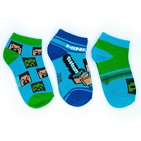 Minecraft childrens ankle socks 23-38