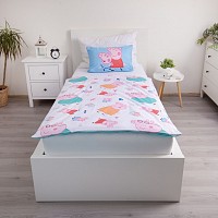 Peppa Pig Big Pig Family kids bedding set 100×135cm, 40×60 cm