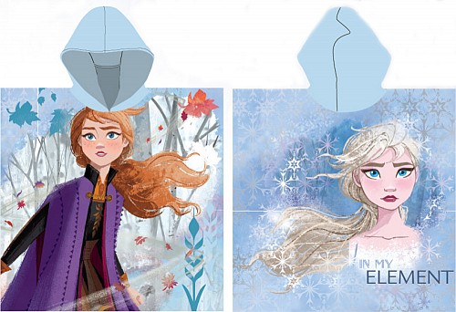 Disney Frozen Element beach towel poncho 55x110 cm (Fast Dry)