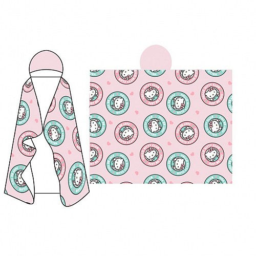 Hello Kitty Club hooded blanket 120x150cm