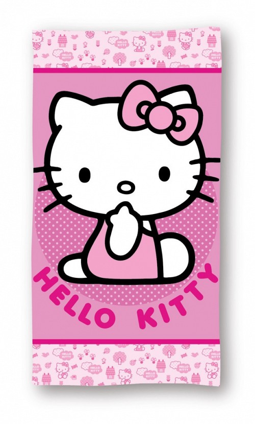 Hello Kitty Pinky bath towel, beach towel 70x140cm (Fast Dry)