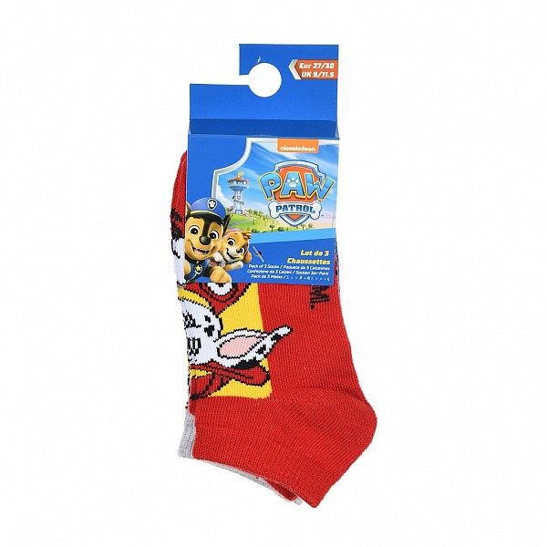 Paw Patrol childrens ankle socks 23/26
