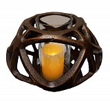 Θήκη Ρεσώ Μεταλλική Μπρονζέ  20x14εκ.