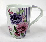 Πορσελάνινη Κούπα Με Κλασικά Σχέδια Λουλουδιών