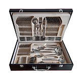 Σετ Μαχαιροπίρουνα 72τεμ Ανοξείδωτα 18/10 Σε Βαλίτσα