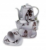 Σερβίτσιο Τσαγιού Πορσελάνης 15τεμ. Λουλούδια