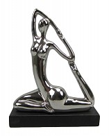 Χορεύτρια κεραμικό διακοσμητικό ασημί