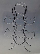 Μεταλλική Chrome Κάβα Κρασιών 6-Θέσεων