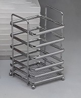 Κουταλοθήκη Μεταλλική Chrome 9x7x16cm