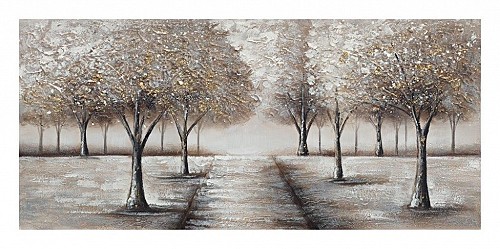 Πίνακας Σε Καμβά Δέντρα Με Δρόμο 60x120x3cm