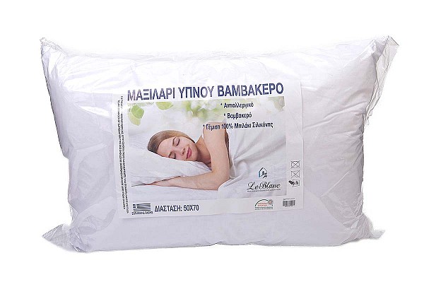 Μαξιλάρι Ύπνου Μπιλάκι Σιλικόνης Cotton 50% - Polyester 50% 850gr 50x70 Μέτριο