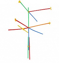 Blocks - straws - set of 408 pcs. 22408
