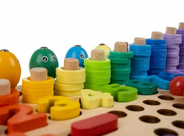 Wooden puzzle - beads DU17252